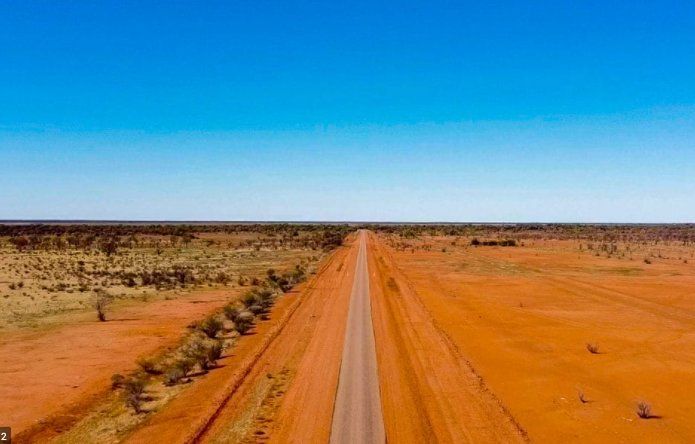 Outback road serviced by North West Queensland Painting